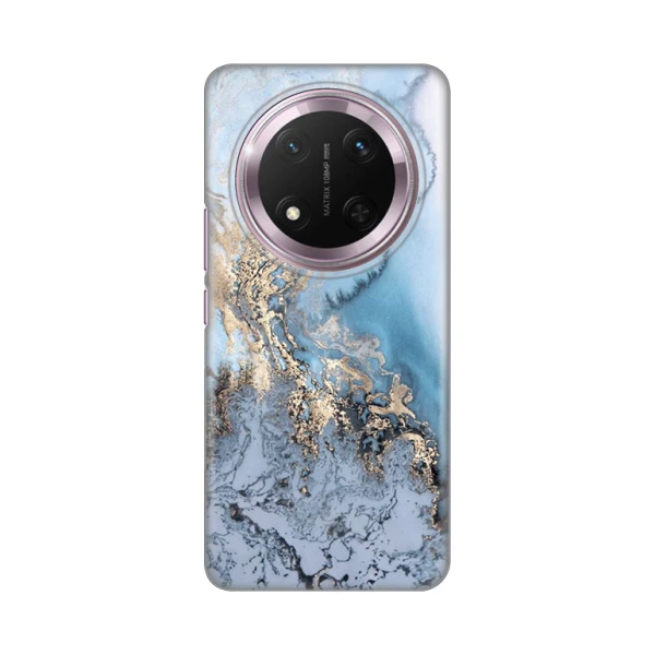 Torbica Silikonska Print za Honor Magic 7 Lite Blue Gold Marble