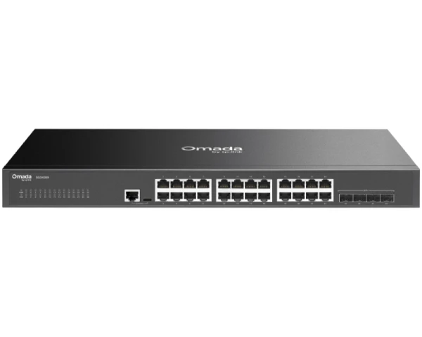TP-LINK SG3428X Omada 24-Porta Gigabit L2+ upravljiv Switch sa 4 10GE SFP+ Slota 