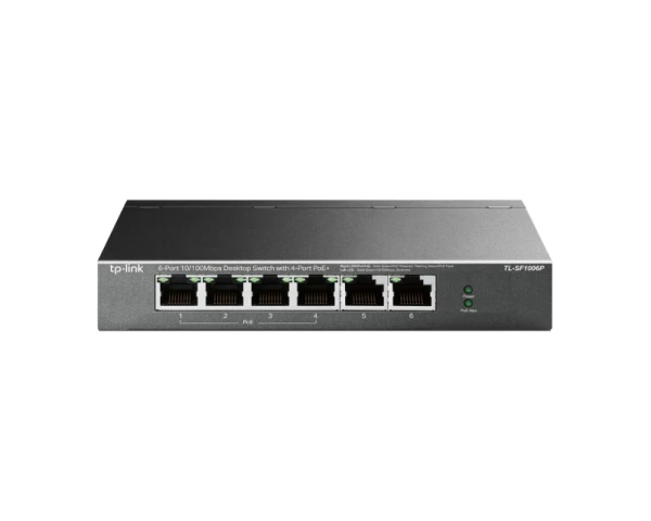 TP-LINK TL-SF1006P PoE switch 6 porta(4 poe+2) 