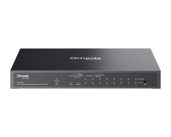 TP-LINK ES210GP Omada 10-Port Gigabit Switch sa 8-Port PoE+ 