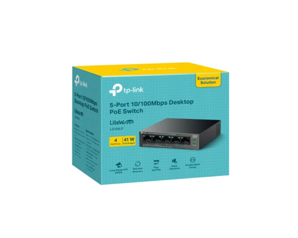 TP-LINK_ LS105LP(UN) 5-Port 10100Mbps Desktop Switch 