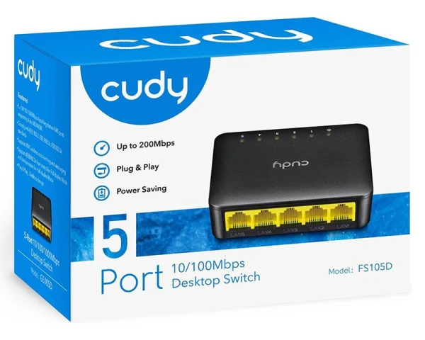 CUDY FS105D 5port switch 
