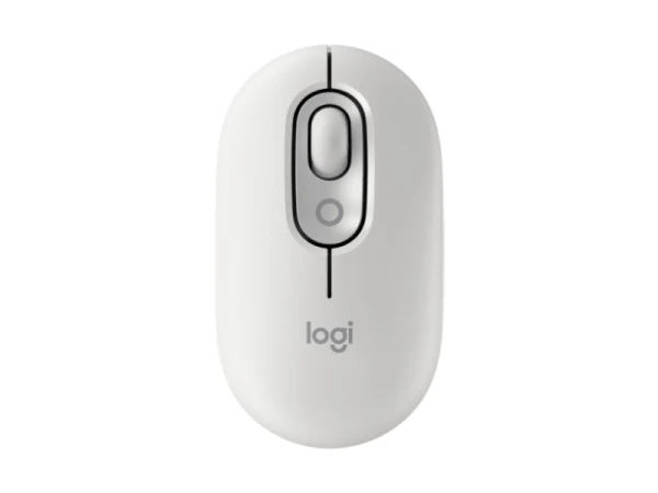 LOGITECH Pop Mouse with Emoji, Off-White miš 
