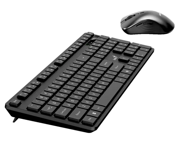 GENIUS KM-8216S Wireless USB US wireless crna tastatura i miš 