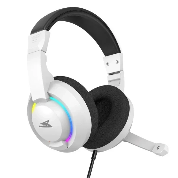 Slušalice sa mikrofonom Baracuda HYDRA 40mm/Multiplatform/RGB/Bela