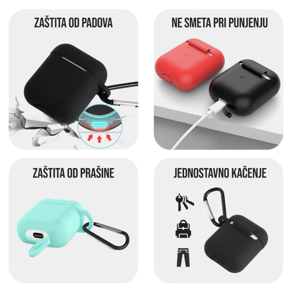 Torbica za Airpods 1/2 crna