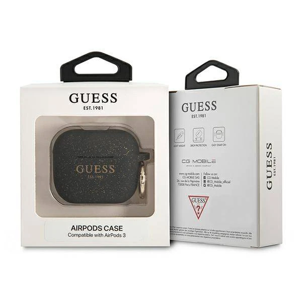 Torbica Guess Airpods 3 Glitter crna (GUA3SGGEK)
