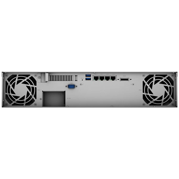 Synology RackStation RS1221+; Rack 2U, 8-bay 3.52.5'' SATA HDDSSD, 	AMD Ryzen V1500B 4-core 2.2GHz; 4GB DDR4 ECC SODDIM,2x Memory slots; 4x 