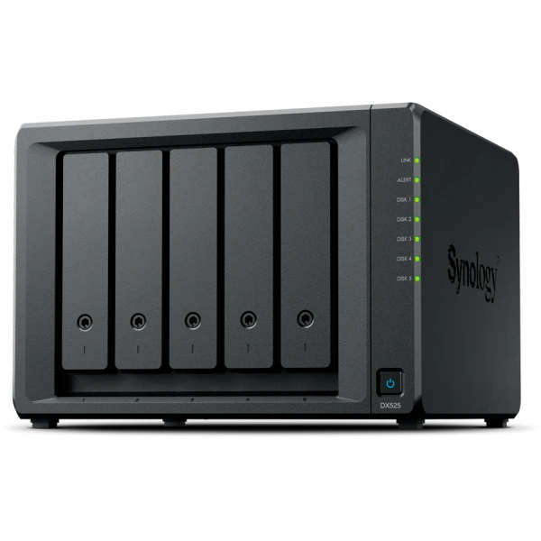 Synology DX525 Expansion Unit, 5-bay ( 2.5 or 3.5 SATA HDDSSD), for DS925+, DS725+, DS1525+ in DS1825+ ( DX525 ) 