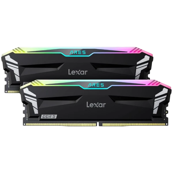 Lexar Ares 32GB DDR5 6800MHz (2x16GB KIT) CL34 DIMM, 1.4V, heatsink, RGB, Black ( LD5U16G68C34LA-RGD ) 