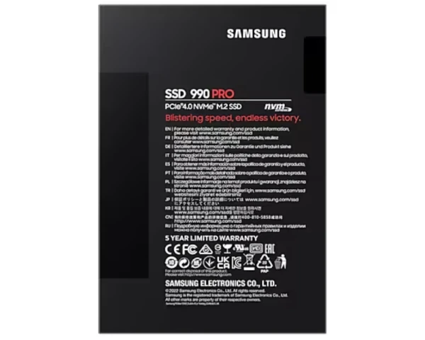 SAMSUNG 4TB M.2 NVMe MZ-V9P4T0BW 990 Pro Series SSD 