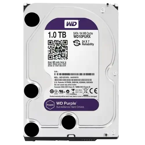 Hard disk 1TB SATA3 Western Digital Caviar 64MB WD10PURZ  Purple
